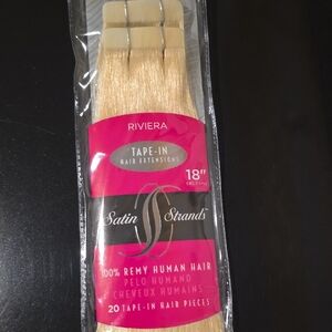 18"Riviera Satin Strands Blonde Tape-In Extensions